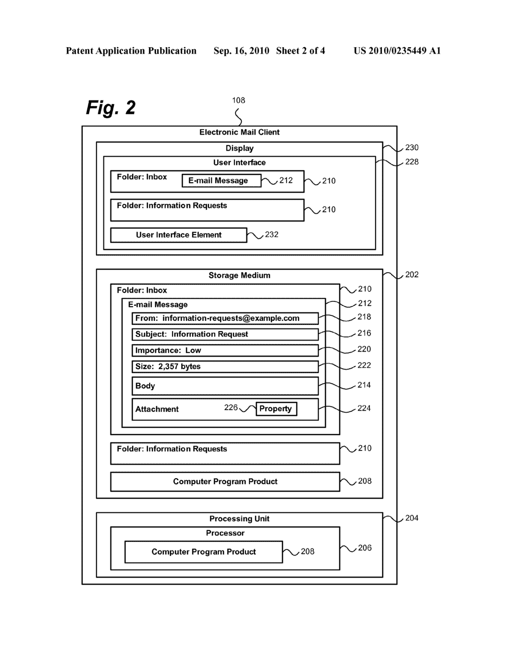 DISPLAYING OR HIDING FOLDERS IN AN E-MAIL CLIENT BASED ON USER DEFINED TIMINGS - diagram, schematic, and image 03