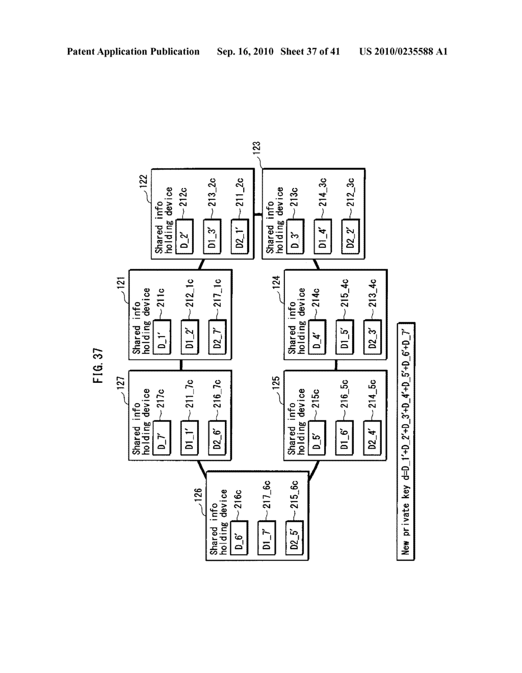 SHARED INFORMATION DISTRIBUTING DEVICE, HOLDING DEVICE, CERTIFICATE AUTHORITY DEVICE, AND SYSTEM - diagram, schematic, and image 38