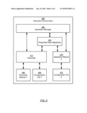 METHOD AND SYSTEM FOR CONFIGURING SOFTWARE MODULES TO EXECUTE IN AN EXECUTION ENVIRONMENT diagram and image