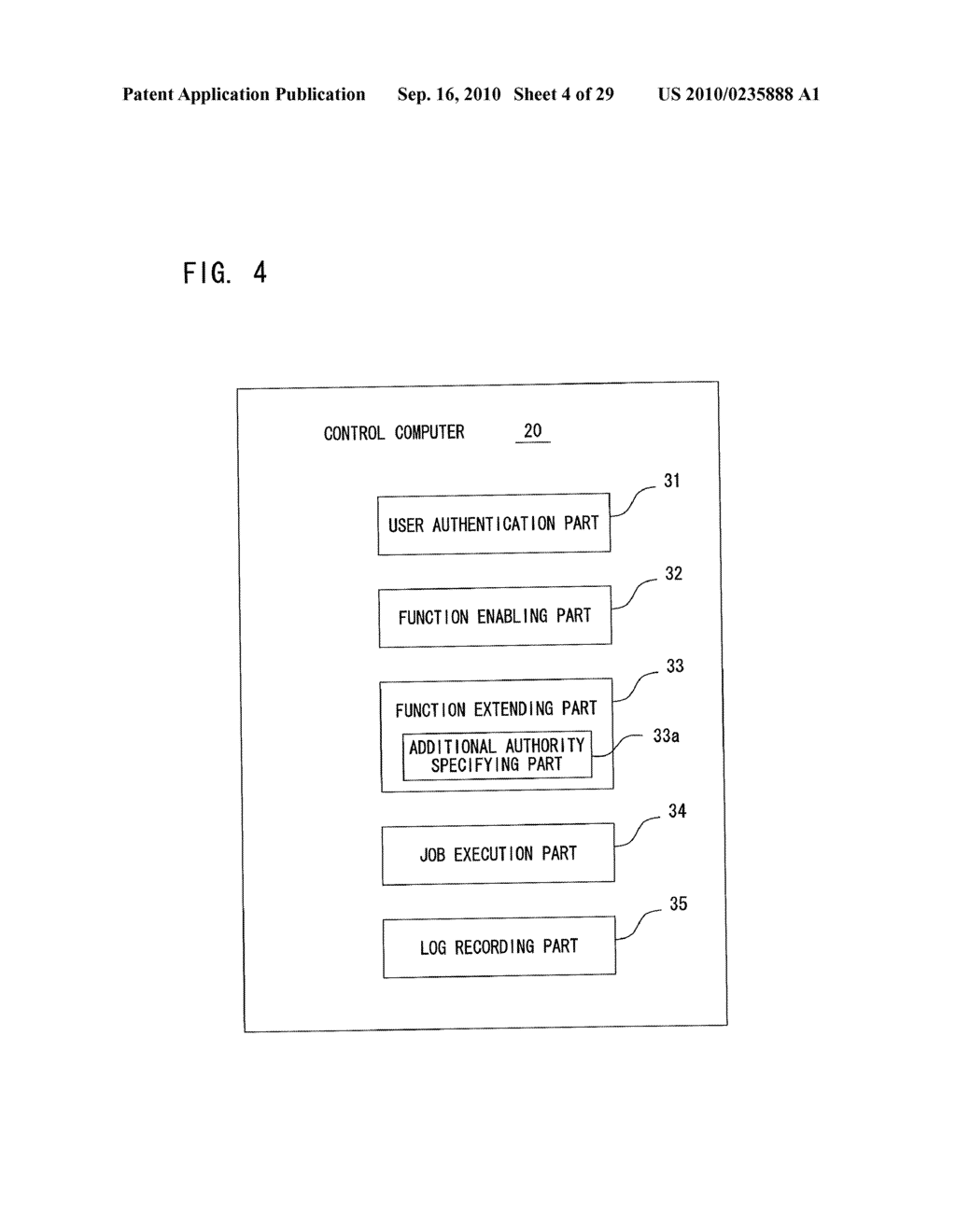 IMAGE FORMING APPARATUS, FUNCTION EXTENDING METHOD AND USER AUTHENTICATION SYSTEM - diagram, schematic, and image 05