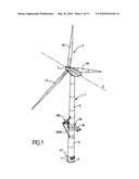 WIND POWER MACHINE PROVIDED WITH AN ARTICULATED MAST diagram and image