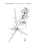 WIND POWER MACHINE PROVIDED WITH AN ARTICULATED MAST diagram and image