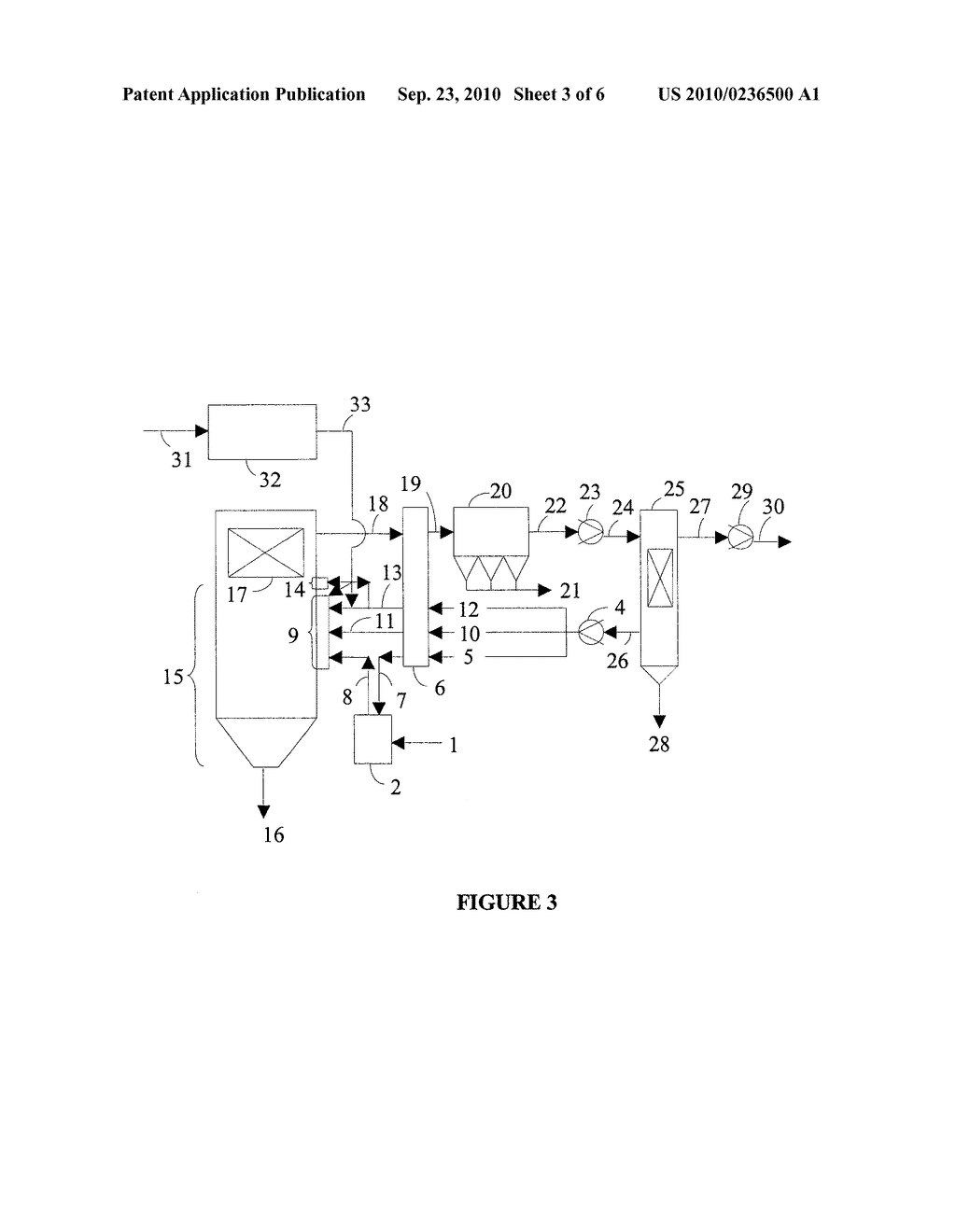 METHOD FOR BURNING COAL USING OXYGEN IN A RECYCLED FLUE GAS STREAM FOR CARBON DIOXIDE CAPTURE - diagram, schematic, and image 04