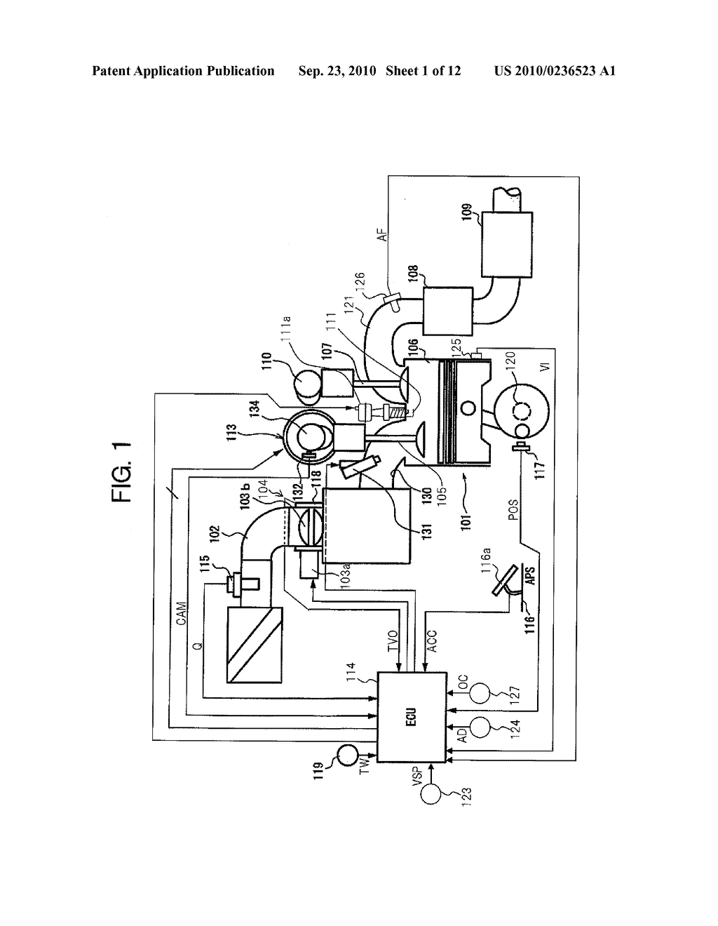 APPARATUS FOR AND METHOD OF CONTROLLING INTERNAL COMBUSTION ENGINE - diagram, schematic, and image 02