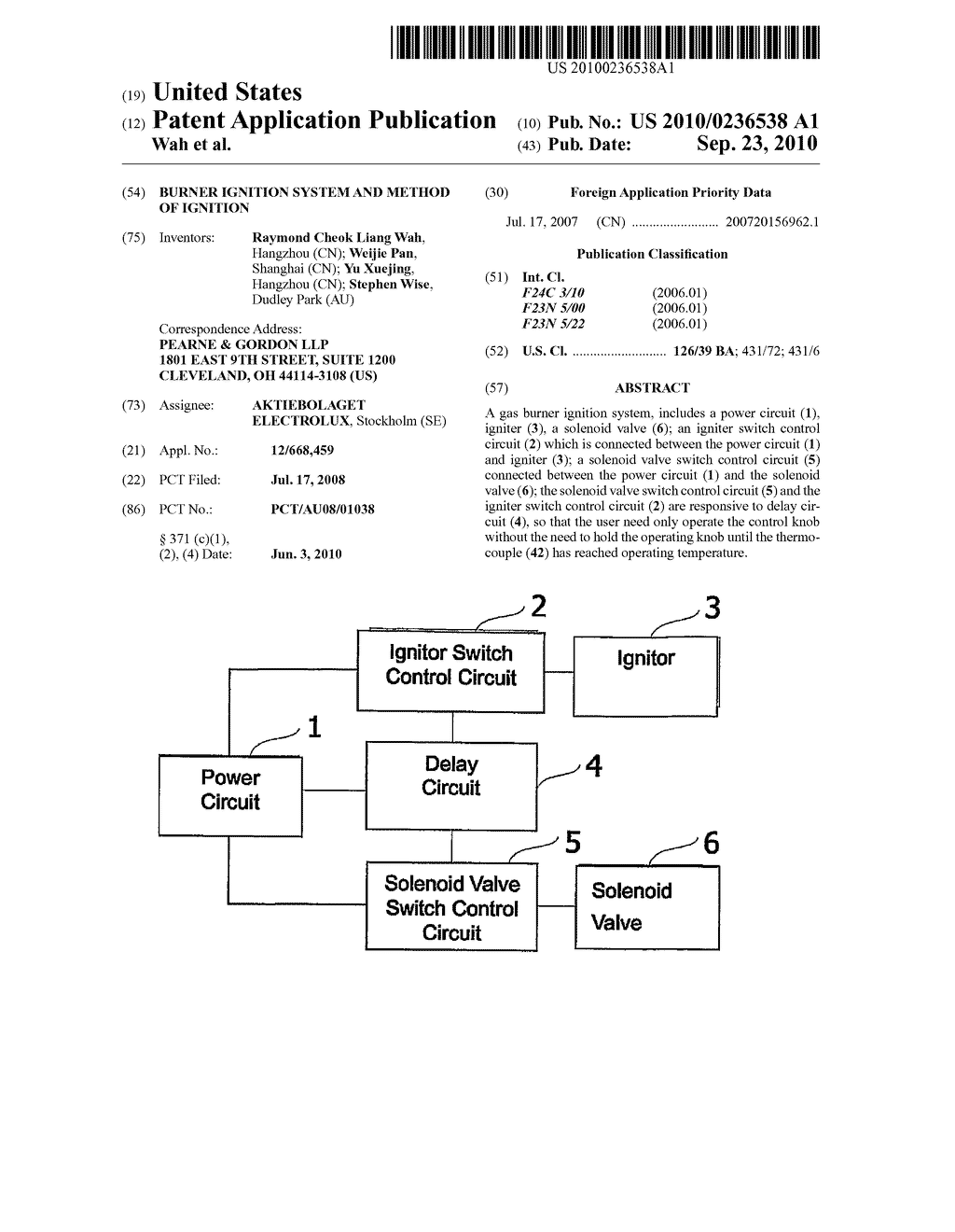 BURNER IGNITION SYSTEM AND METHOD OF IGNITION - diagram, schematic, and image 01