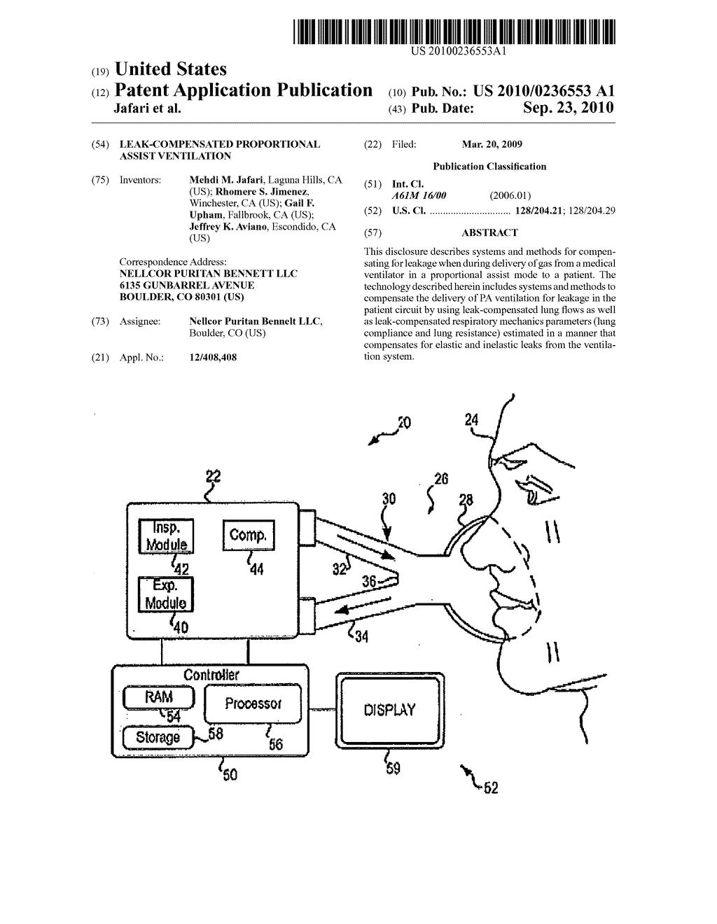 LEAK-COMPENSATED PROPORTIONAL ASSIST VENTILATION - diagram, schematic, and image 01