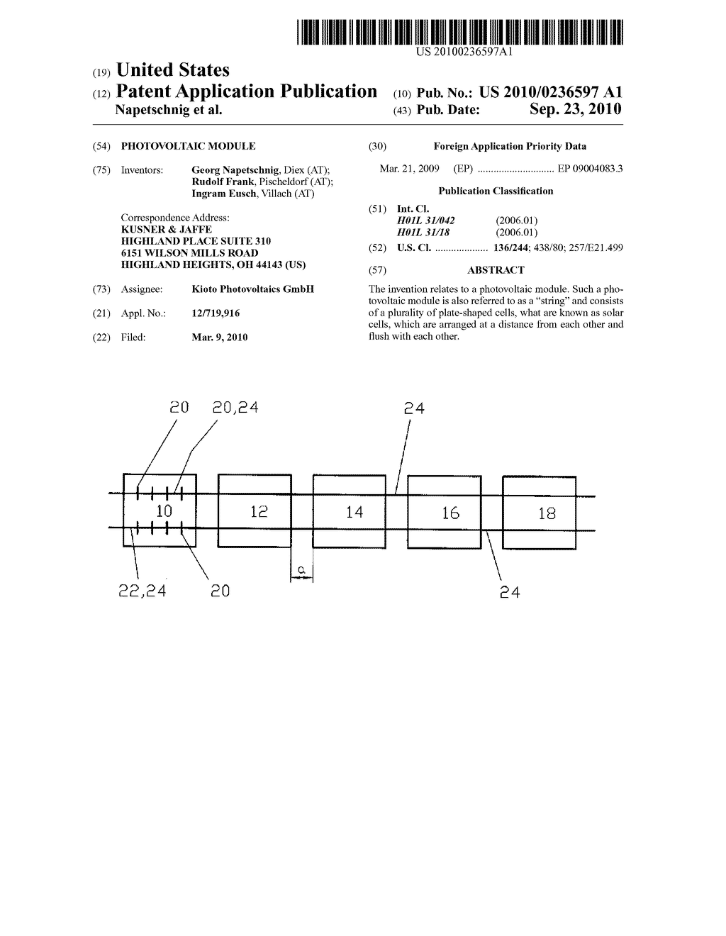 PHOTOVOLTAIC MODULE - diagram, schematic, and image 01