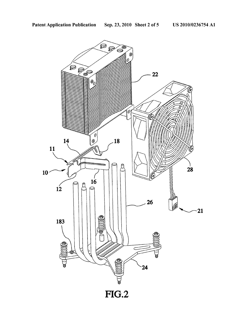 Airflow guider for use in heat sink - diagram, schematic, and image 03