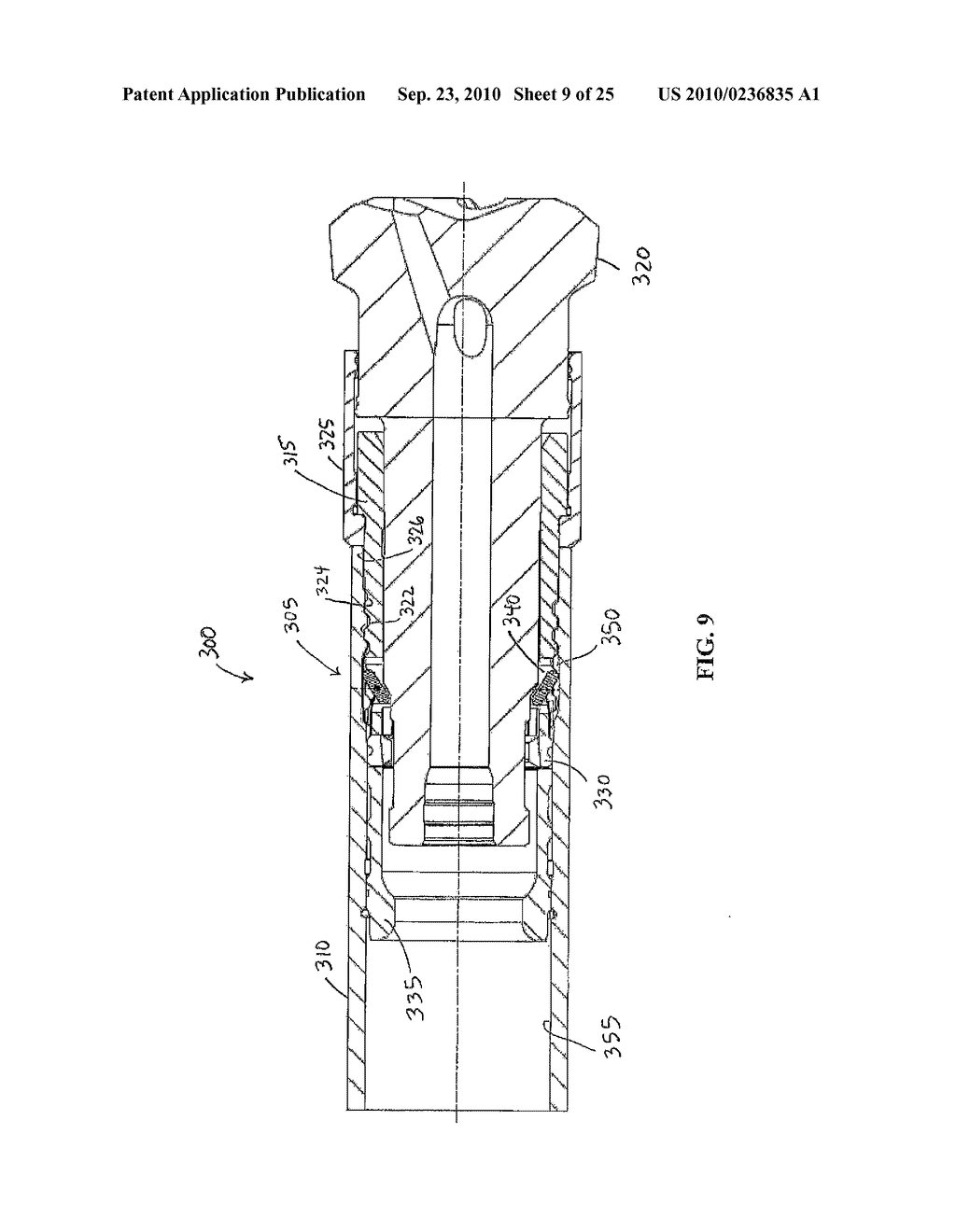 Percussion Drilling Assembly and Locking System Therefor - diagram, schematic, and image 10