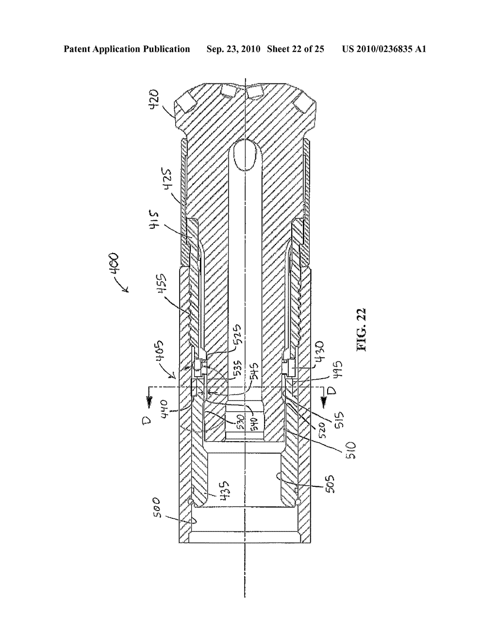 Percussion Drilling Assembly and Locking System Therefor - diagram, schematic, and image 23