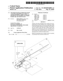 Transfer system co-operating with a machine for producing tobacco and filter product rods as well as method of transferring such rods within the transfer system diagram and image