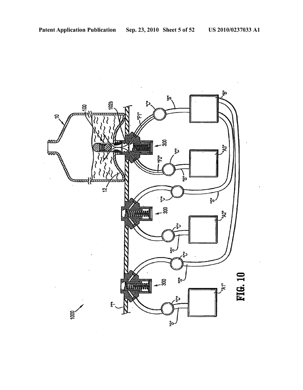 BOTTOM FILLABLE BOTTLES AND SYSTEMS FOR CHARGING THE SAME - diagram, schematic, and image 06