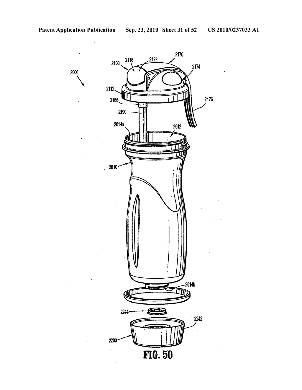 BOTTOM FILLABLE BOTTLES AND SYSTEMS FOR CHARGING THE SAME - diagram, schematic, and image 32