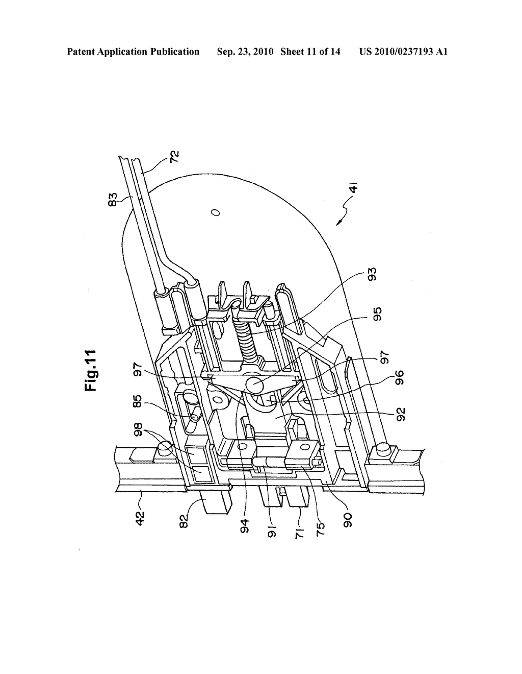 DOOR STRUCTURE OF AIRCRAFT RESTROOM - diagram, schematic, and image 12