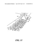 Apparatus for collecting and handling yard debris utilizing a reusable receptable diagram and image