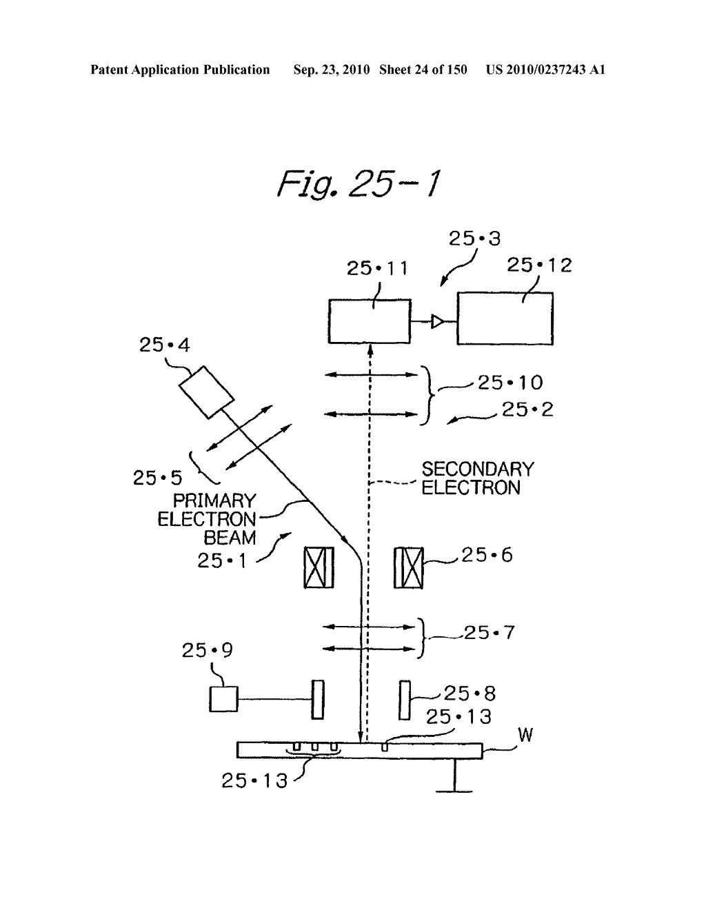 Testing apparatus using charged particles and device manufacturing method using the testing apparatus - diagram, schematic, and image 25