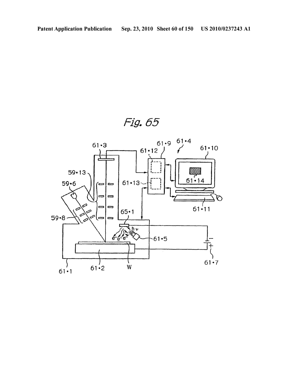 Testing apparatus using charged particles and device manufacturing method using the testing apparatus - diagram, schematic, and image 61