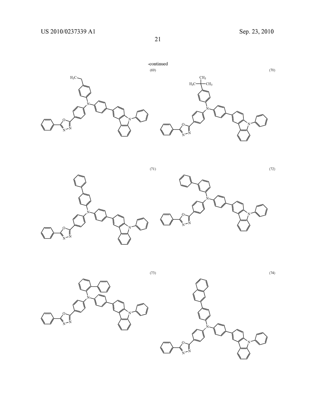 Carbazole Derivative with Heteroaromatic Ring, and Light-Emitting Element, Light-Emitting Device, and Electronic Device Using Carbazole Derivative with Heteroaromatic Ring - diagram, schematic, and image 50