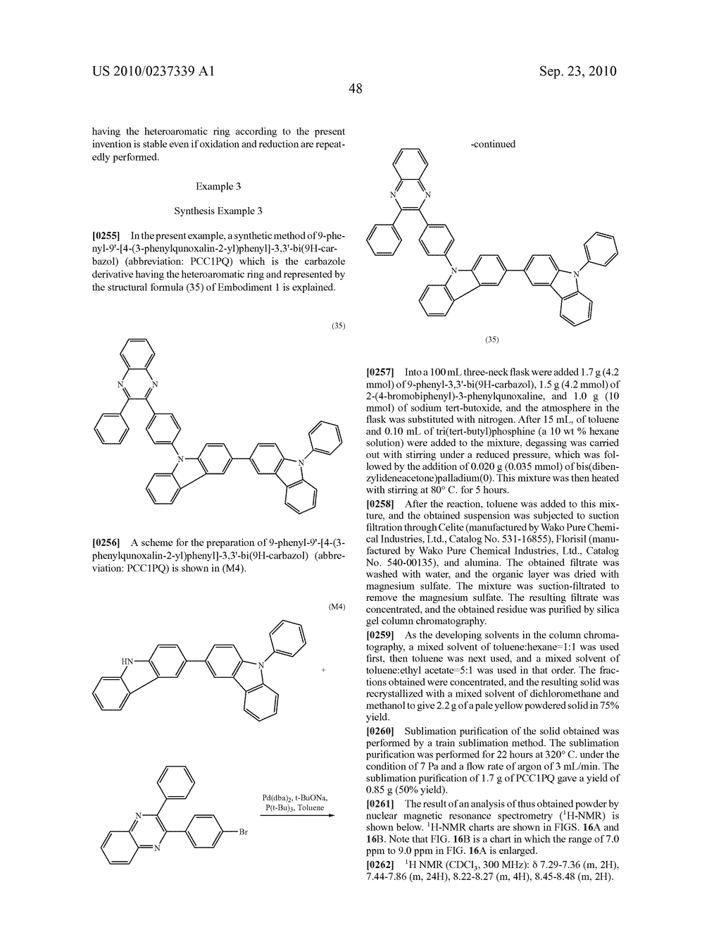 Carbazole Derivative with Heteroaromatic Ring, and Light-Emitting Element, Light-Emitting Device, and Electronic Device Using Carbazole Derivative with Heteroaromatic Ring - diagram, schematic, and image 77