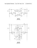 Channelized Gate Level Cross-Coupled Transistor Device with Non-Overlapping PMOS Transistors and Non-Overlapping NMOS Transistors Relative to Direction of Gate Electrodes diagram and image