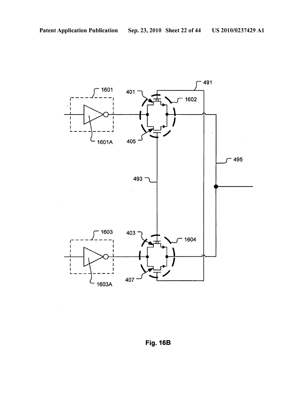 Channelized Gate Level Cross-Coupled Transistor Device with Non-Overlapping PMOS Transistors and Non-Overlapping NMOS Transistors Relative to Direction of Gate Electrodes - diagram, schematic, and image 23