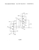 Channelized Gate Level Cross-Coupled Transistor Device with Non-Overlapping PMOS Transistors and Non-Overlapping NMOS Transistors Relative to Direction of Gate Electrodes diagram and image