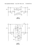 Channelized Gate Level Cross-Coupled Transistor Device with Equal Width PMOS Transistors and Equal Width NMOS Transistors diagram and image