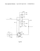 Channelized Gate Level Cross-Coupled Transistor Device with Equal Width PMOS Transistors and Equal Width NMOS Transistors diagram and image