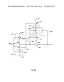 Channelized Gate Level Cross-Coupled Transistor Device with Equal Width PMOS Transistors and Equal Width NMOS Transistors diagram and image