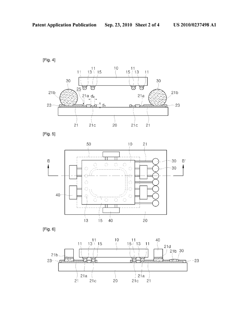 PACKAGE FOR SEMICONDUCTOR DEVICE AND PACKAGING METHOD THEREOF - diagram, schematic, and image 03