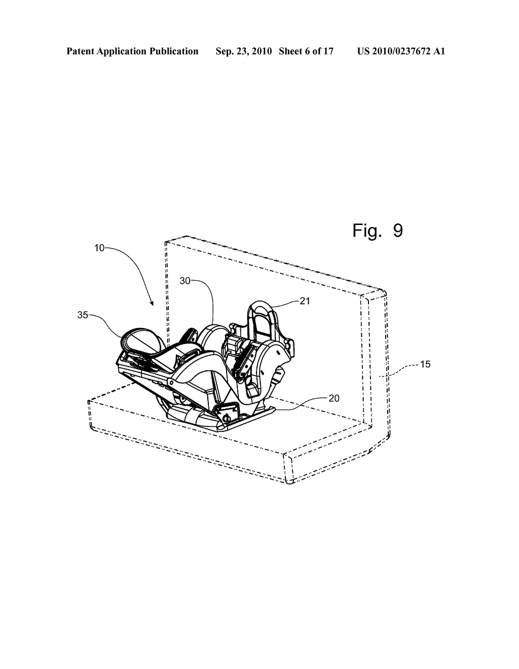 Reversible Child Car Seat with Separable Base Member - diagram, schematic, and image 07