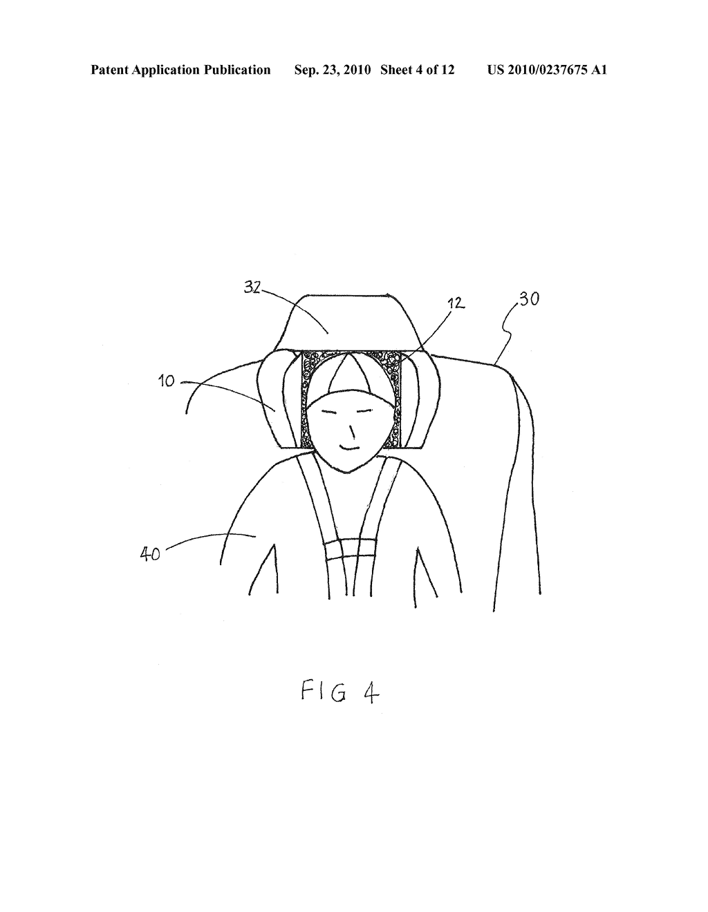 Means of keeping a disabled child's head upright - diagram, schematic, and image 05