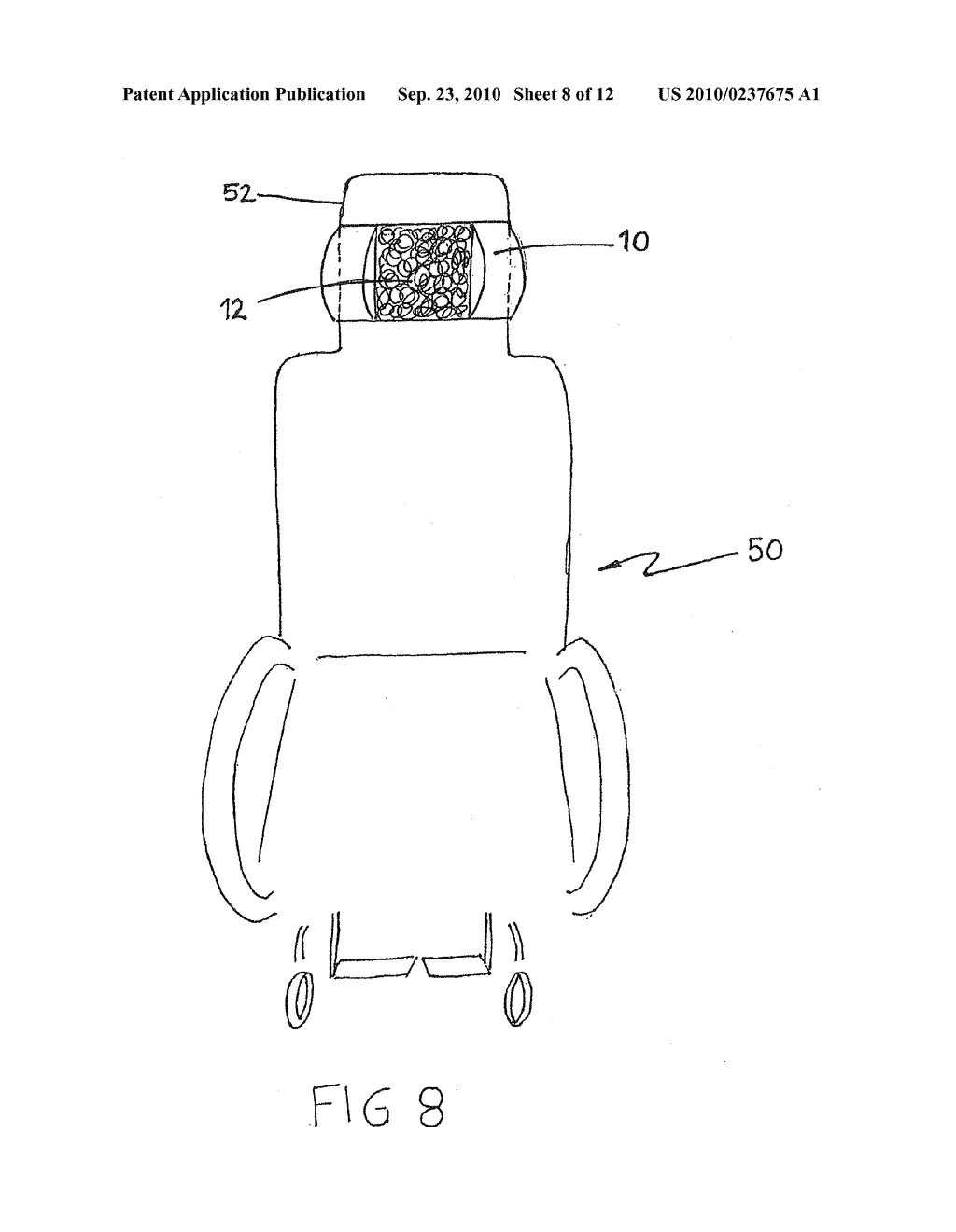 Means of keeping a disabled child's head upright - diagram, schematic, and image 09