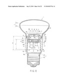 LAMP HAVING OUTER SHELL TO RADIATE HEAT OF LIGHT SOURCE diagram and image