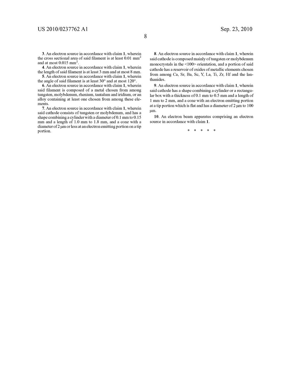 ELECTRON SOURCE AND ELECTRON BEAM APPARATUS - diagram, schematic, and image 15