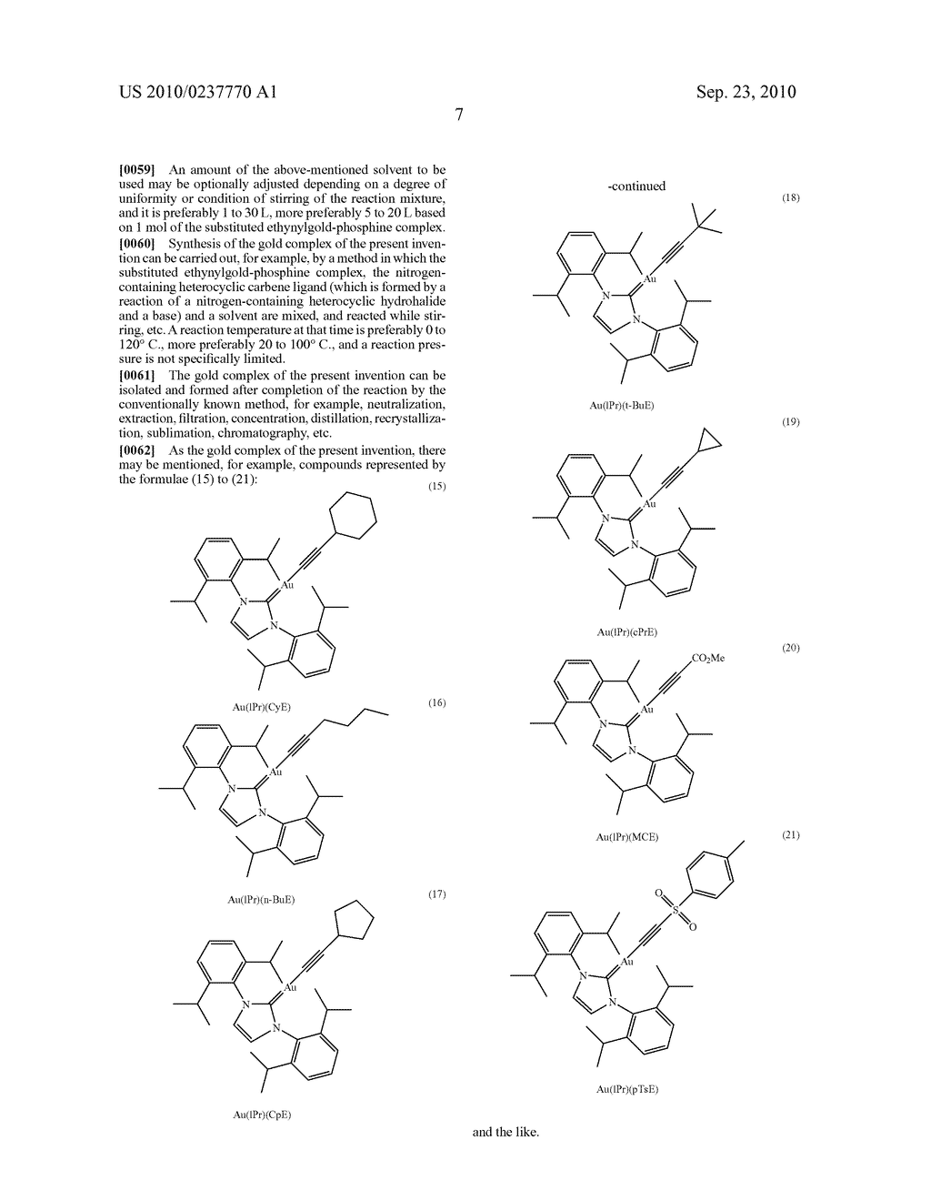 GOLD COMPLEX AND PROCESS FOR PREPARING THE SAME, AND ORGANIC ULTRAVIOLET ELECTROLUMINESCENT DEVICE USING SAID GOLD COMPLEX - diagram, schematic, and image 09