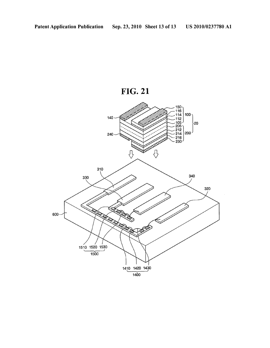Light emitting device, light emitting system comprising the same, and method of fabricating thereof - diagram, schematic, and image 14