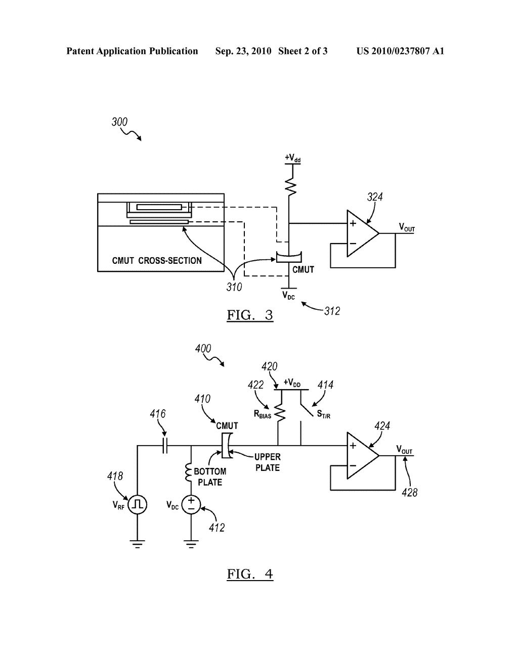 SYSTEM AND METHOD FOR BIASING CMUT ELEMENTS - diagram, schematic, and image 03