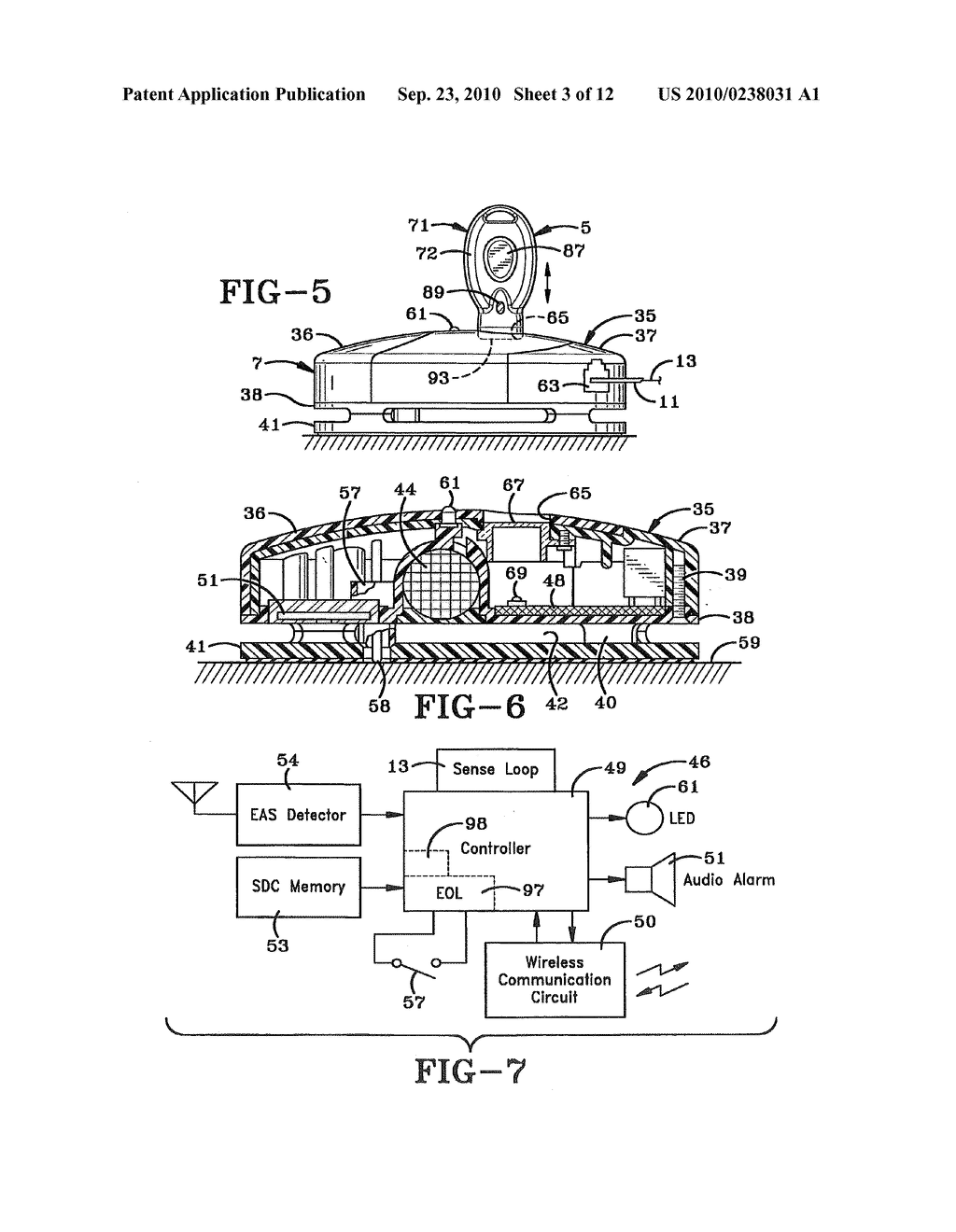 SECURITY SYSTEM AND METHOD FOR PROTECTING MERCHANDISE - diagram, schematic, and image 04