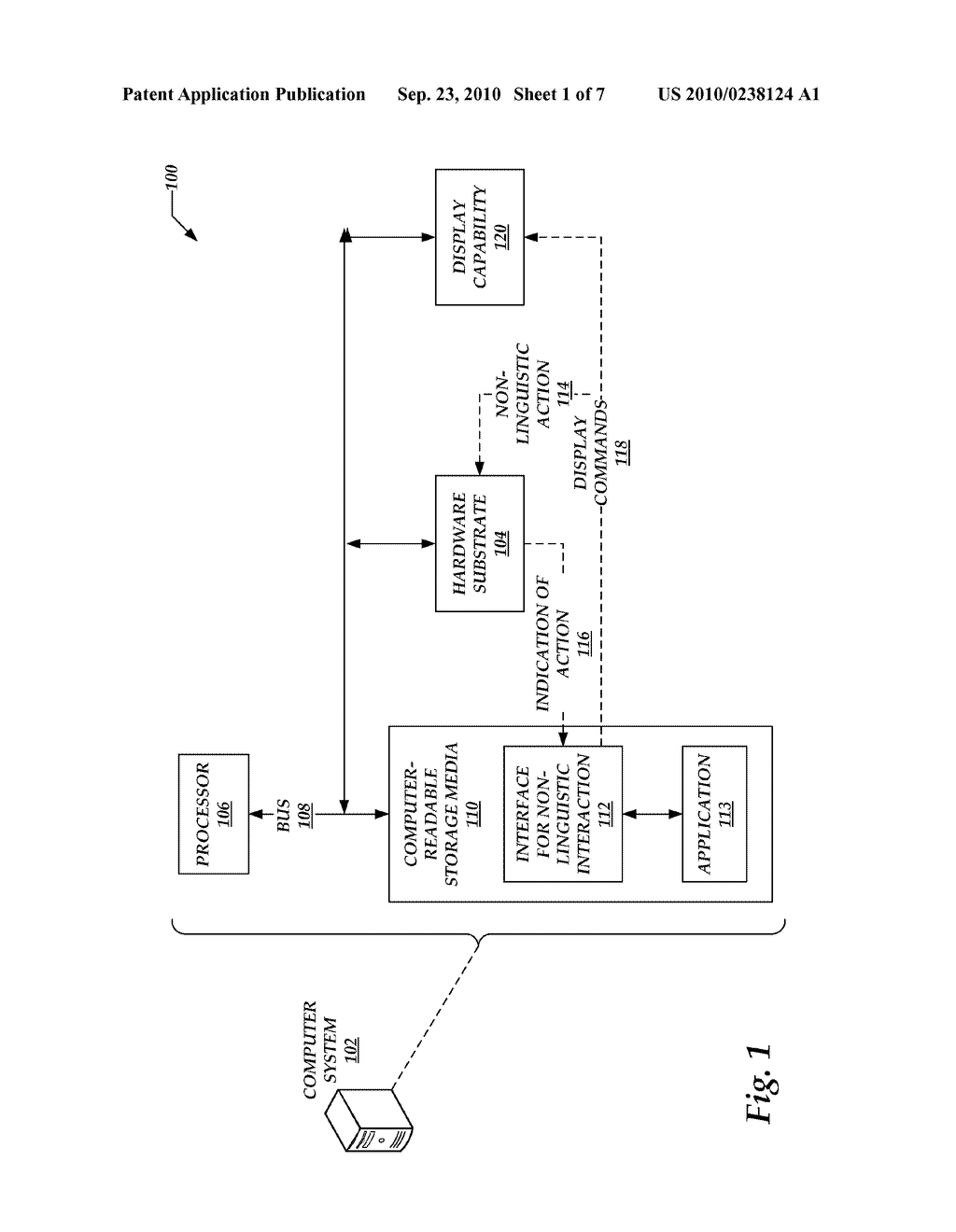 NON-LINGUISTIC INTERACTION WITH COMPUTER SYSTEMS VIA SURFACE STIMULATION - diagram, schematic, and image 02