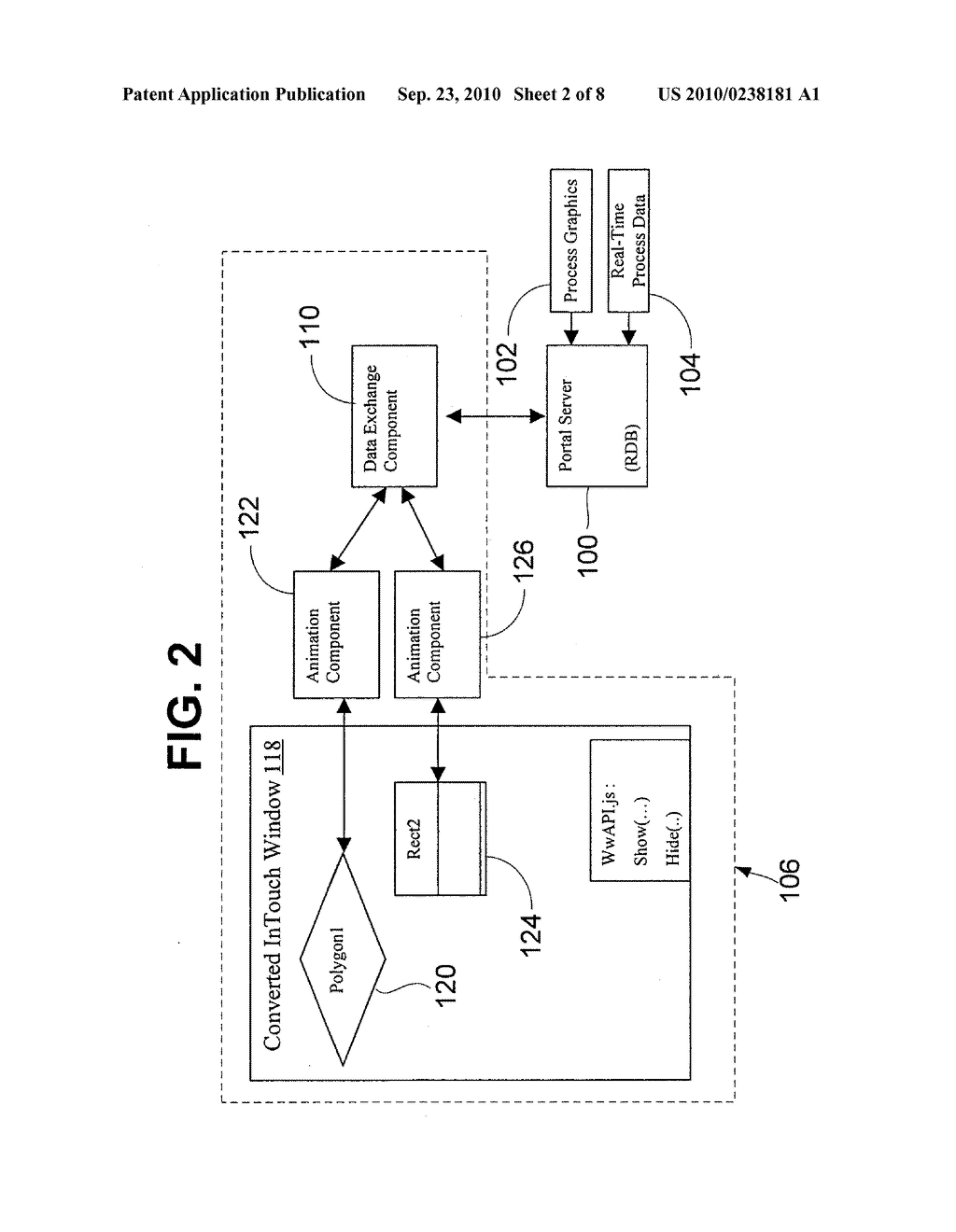 Method And System For Animating Graphical User Interface Elements Via A Manufacturing/Process Control Portal Server - diagram, schematic, and image 03