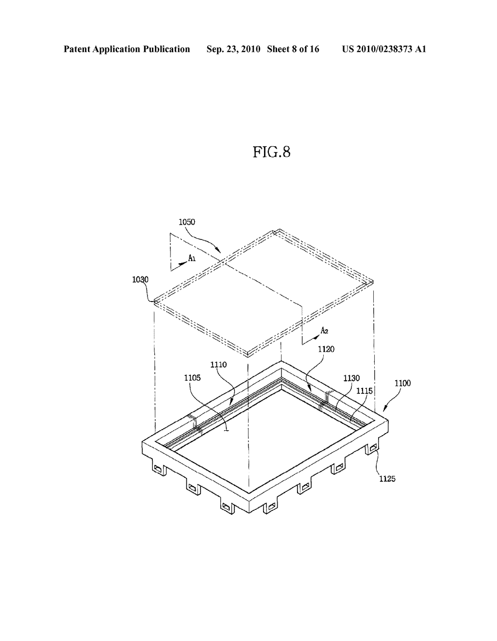 BACKLIGHT ASSEMBLY, LIQUID CRYSTAL DISPLAY APPARATUS HAVING THE SAME AND DEVICE FOR FORMING A PARTICLE INTERCEPTOR IN THE BACKLIGHT ASSEMBLY - diagram, schematic, and image 09