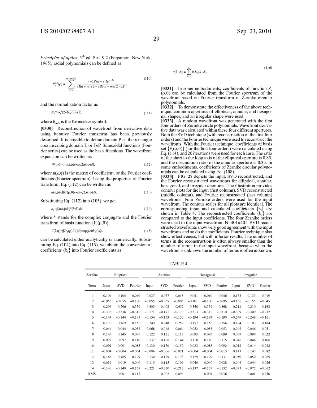 SYSTEMS AND METHODS FOR WAVEFRONT RECONSTRUCTION FOR APERTURE WITH ARBITRARY SHAPE - diagram, schematic, and image 57