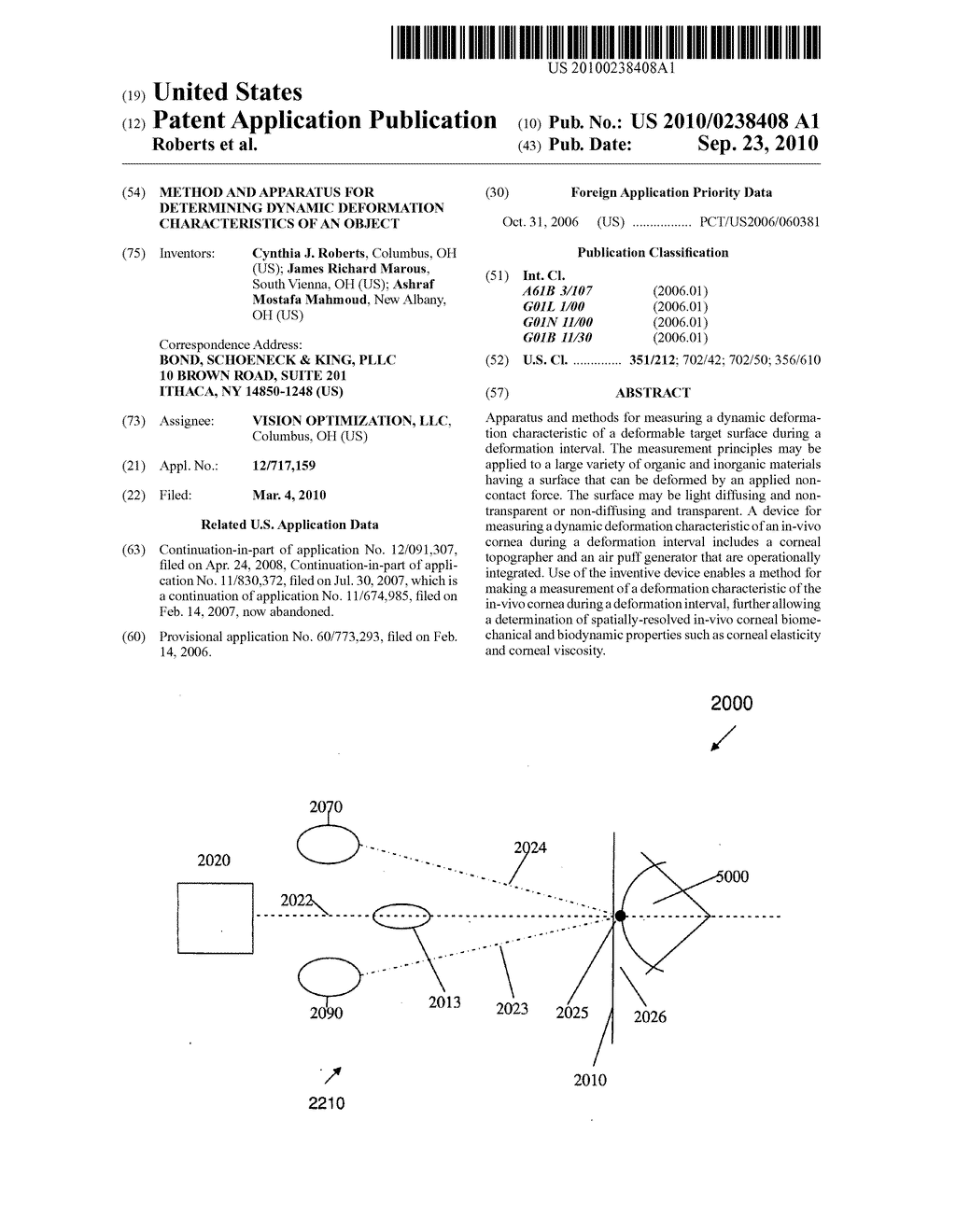 METHOD AND APPARATUS FOR DETERMINING DYNAMIC DEFORMATION CHARACTERISTICS OF AN OBJECT - diagram, schematic, and image 01