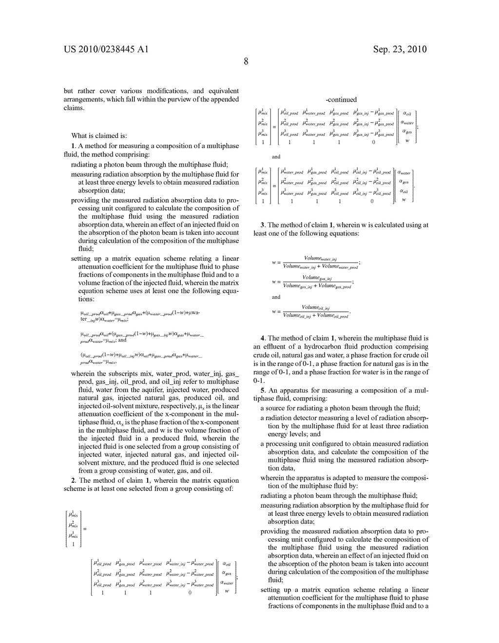 METHOD AND APPARATUS FOR DETERMINING VOLUME FRACTIONS IN A MULTIPHASE FLOW - diagram, schematic, and image 14