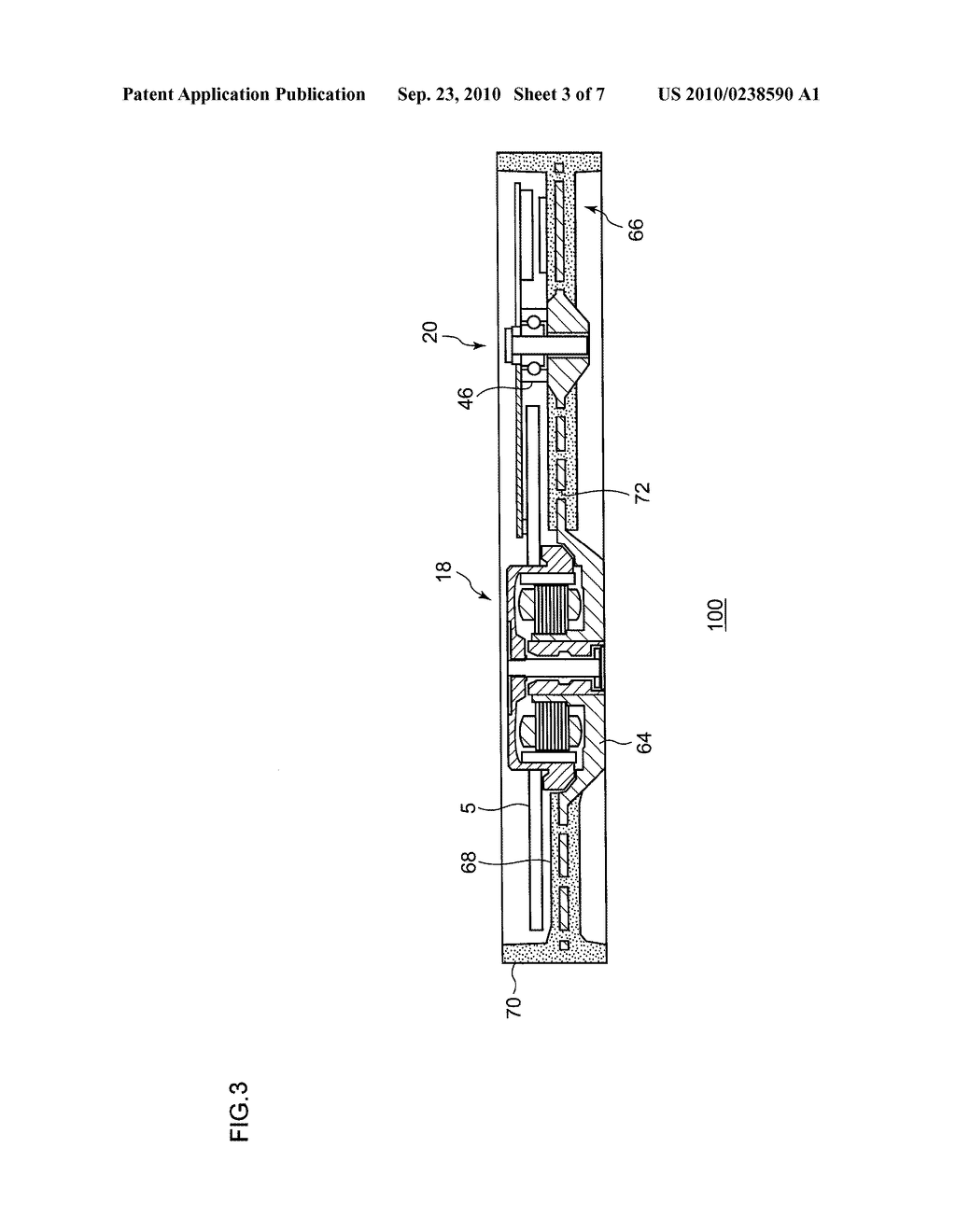 DISK DRIVE DEVICE ROTATIONALLY DRIVING RECORDING DISK - diagram, schematic, and image 04