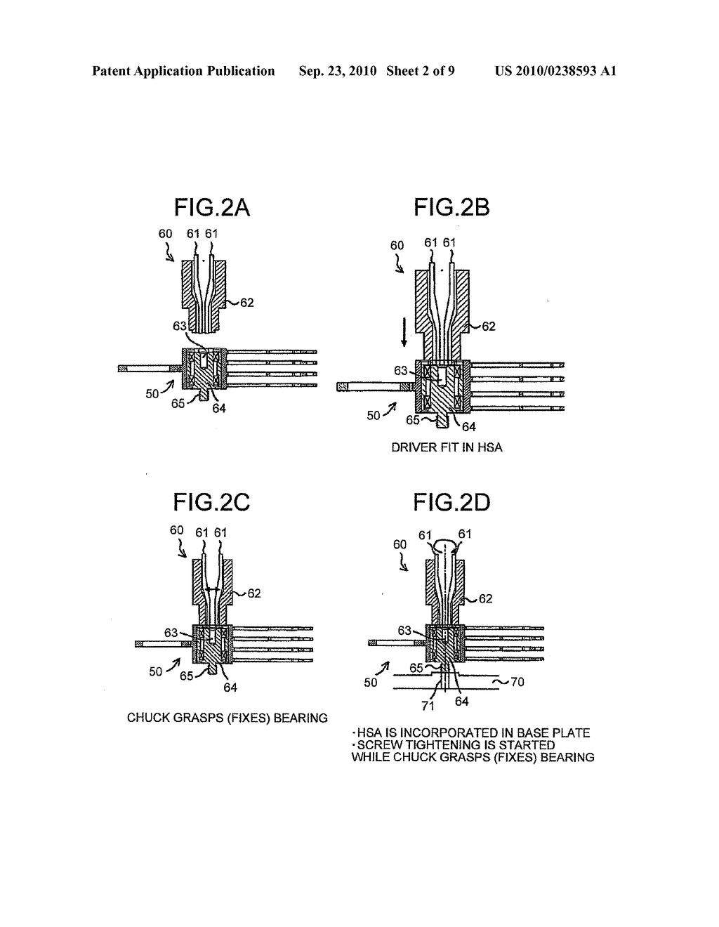 HEAD STACK ASSEMBLY INCORPORATING DEVICE, MAGNETIC DISK DEVICE MANUFACTURING DEVICE, AND METHOD OF MANUFACTURING MAGNETIC DISK DEVICE - diagram, schematic, and image 03