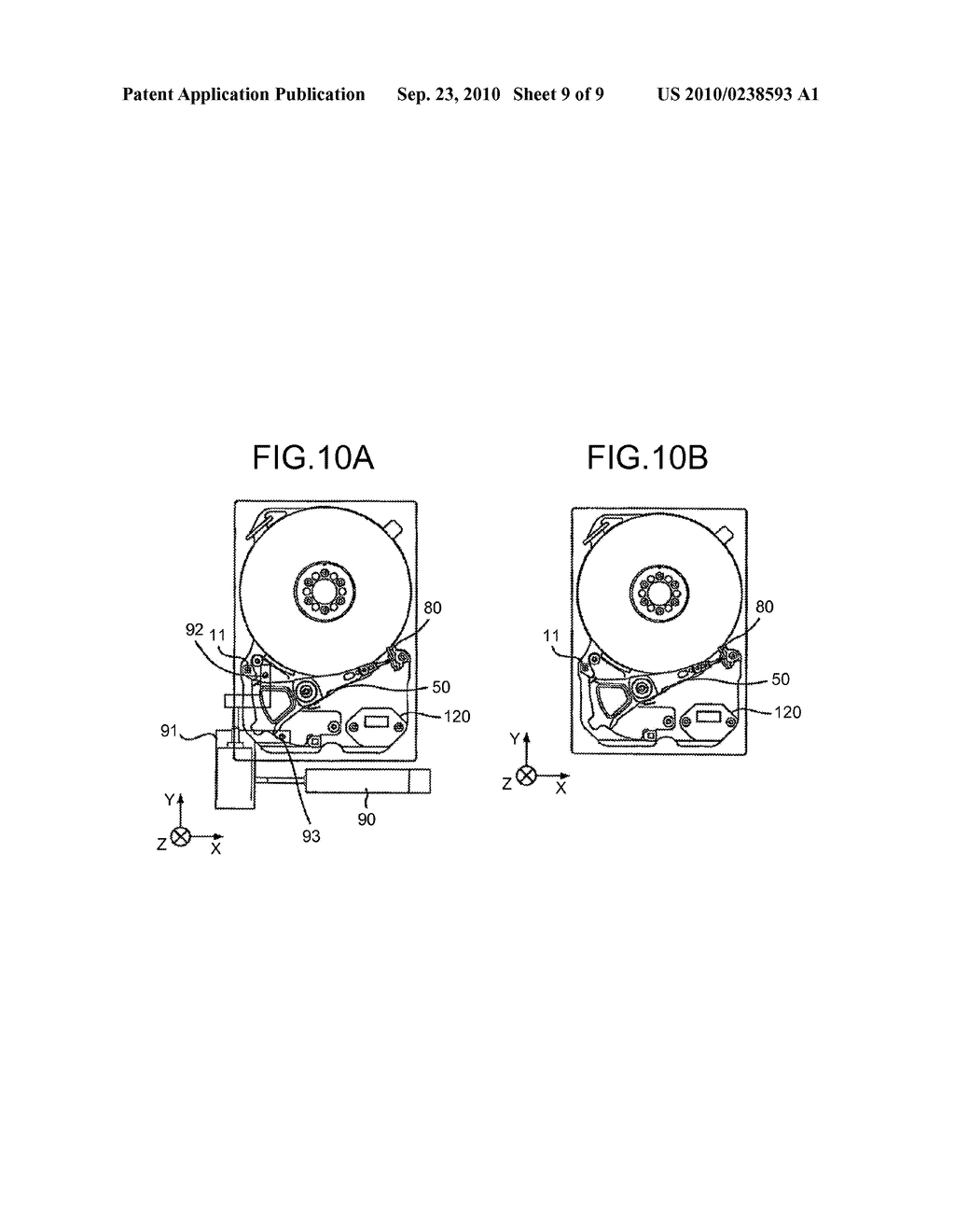 HEAD STACK ASSEMBLY INCORPORATING DEVICE, MAGNETIC DISK DEVICE MANUFACTURING DEVICE, AND METHOD OF MANUFACTURING MAGNETIC DISK DEVICE - diagram, schematic, and image 10