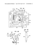 LOW-PROFILE ELECTRONIC CIRCUIT BREAKERS, BREAKER TRIPPING MECHANISMS, AND SYSTEMS AND METHODS OF USING SAME diagram and image