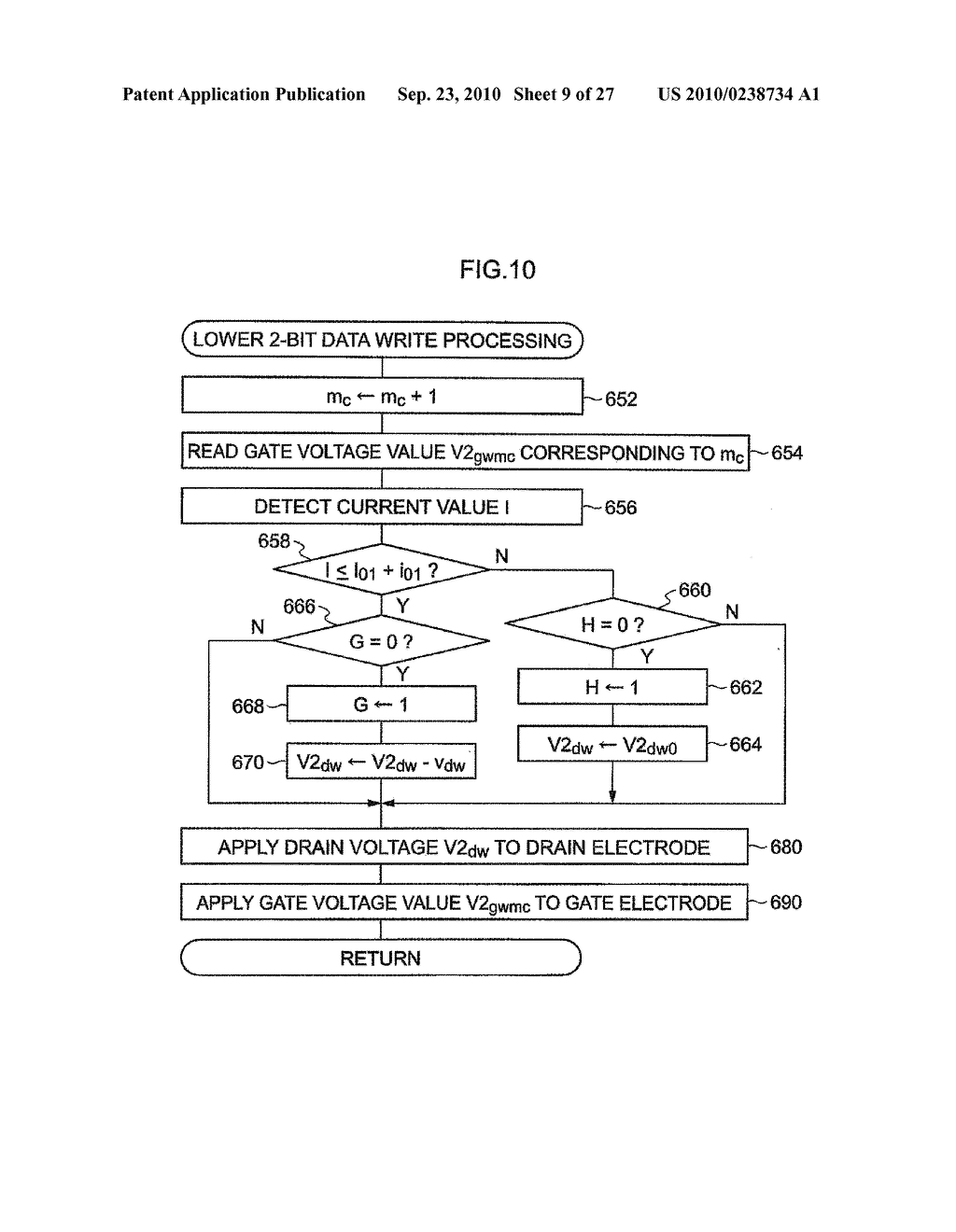 SEMICONDUCTOR NON-VOLATILE MEMORY, CHARGE ACCUMULATING METHOD FOR SEMICONDUCTOR NON-VOLATILE MEMORY, CHARGE ACCUMULATING PROGRAM STORAGE MEDIUM - diagram, schematic, and image 10